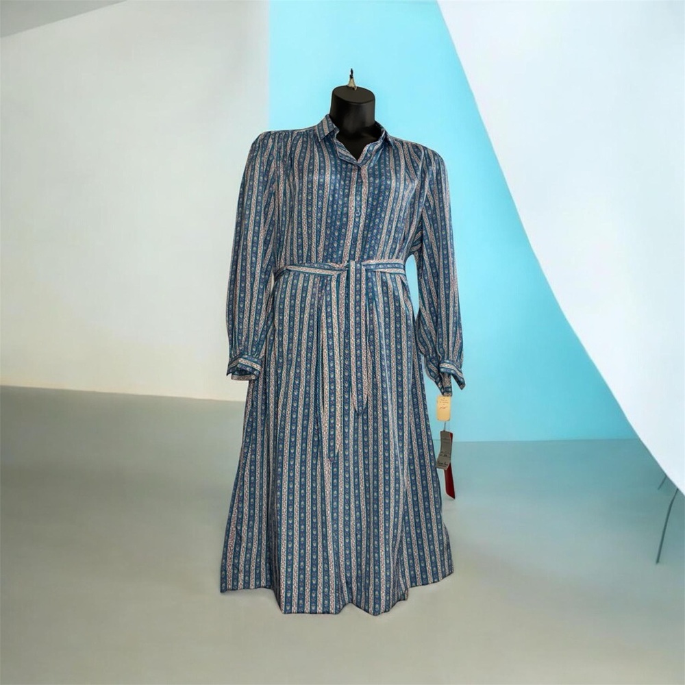 Vintage Schrader Sport Shirt Dress Button Front 22W New